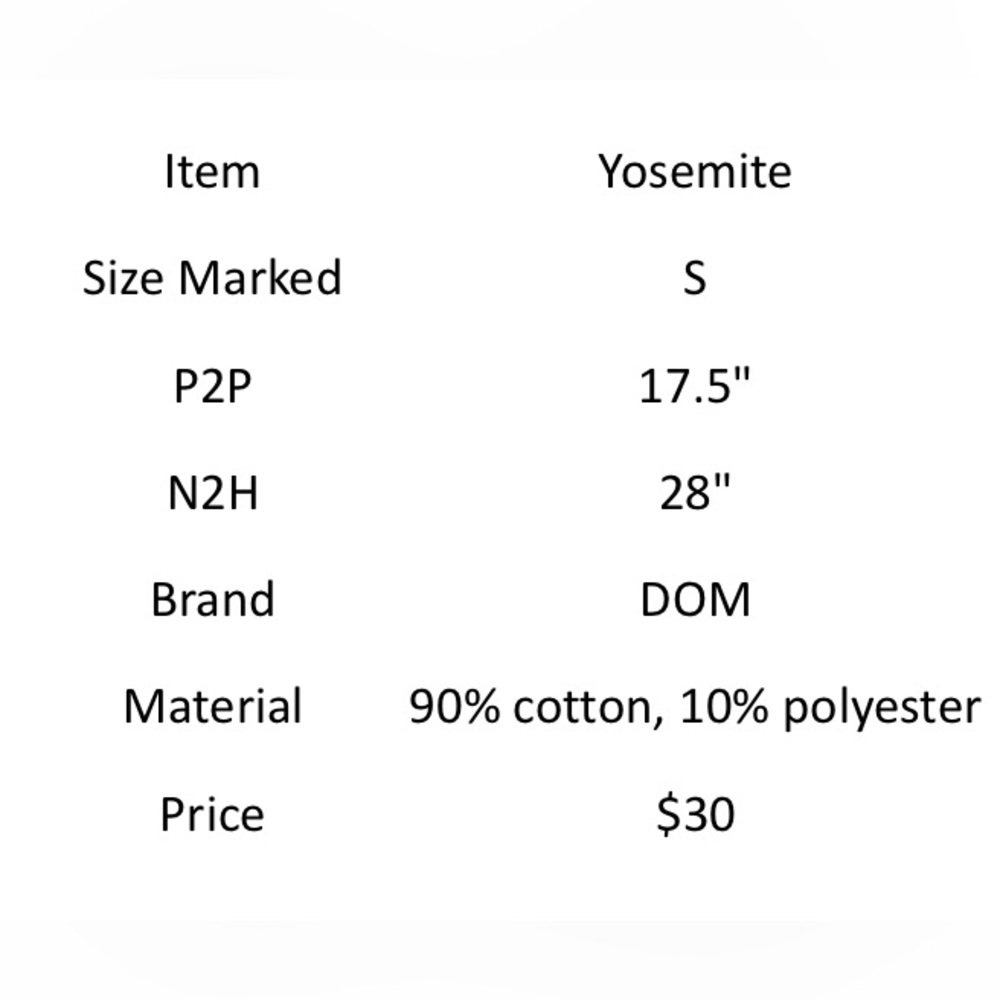 Yosemite National Park Grey Souvenir T-shirt - Size S - Picture 4 of 4